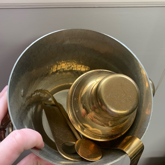 Copper Ice bucket set - Picture 2 of 3